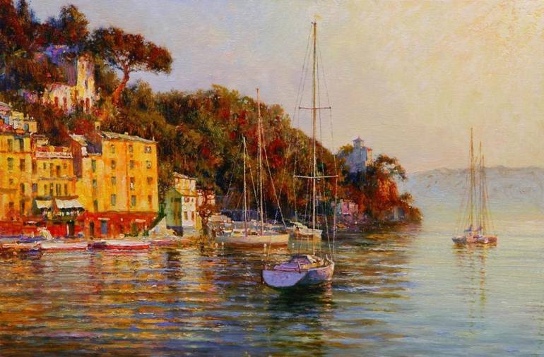 Original Impressionism Seascape Paintings by Lara Vald