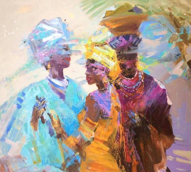 African women. Painting by Lara Vald | Saatchi Art