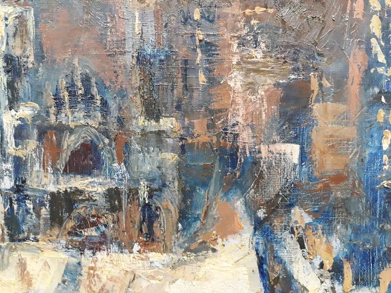 Original Impressionism Architecture Painting by Maryna Loginova