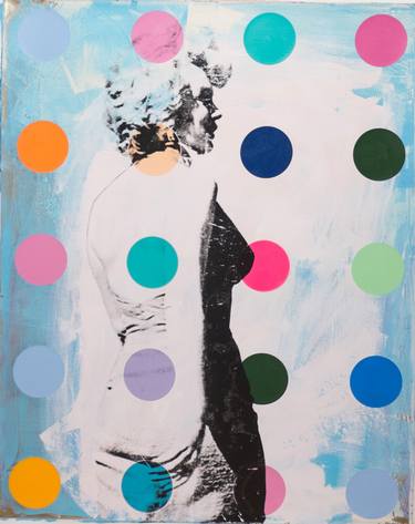Saatchi Art Artist Dane Shue; Painting, “Marilyn Monroe x Dots” #art