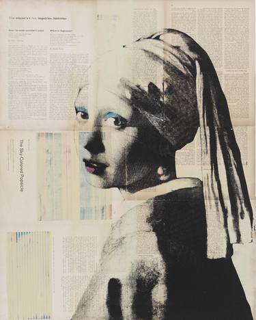 Saatchi Art Artist Dane Shue; Painting, “Girl with the Pearl Earring” #art