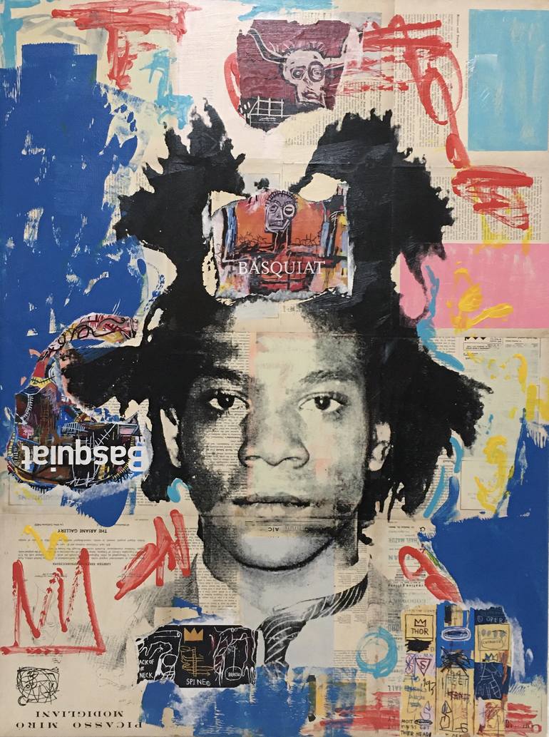 Jean Michel Basquiat Collage Collage by Dane Shue | Saatchi Art