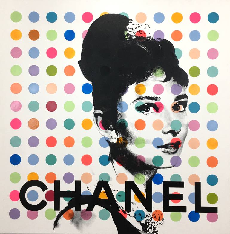 Audrey Hepburn X Chanel Painting