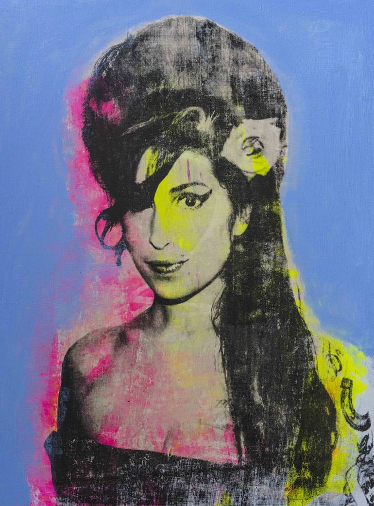 Amy Winehouse Painting by Dane Shue | Saatchi Art