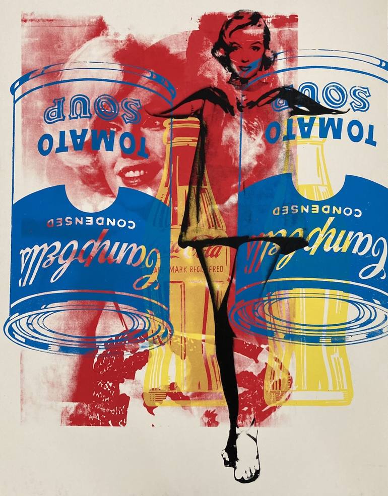 Marilyn Monroe X Campbell Tomato Soup Painting by Dane Shue