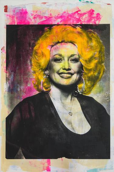 Wall Hangings An Original Oil Painting dolly parton Dolly Parton Figure ...