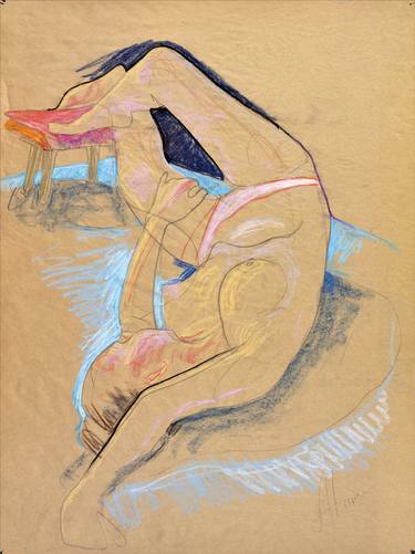 Original Figurative Nude Drawings by Alexander Nikitin