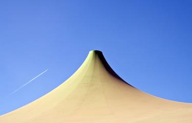Big tent over blue sky with airplane in distance - Limited Edition 1 of 10 thumb