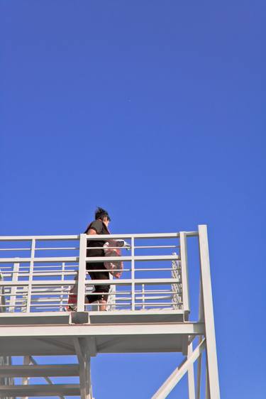 Woman on white stairway to haven - Limited Edition 1 of 10 thumb