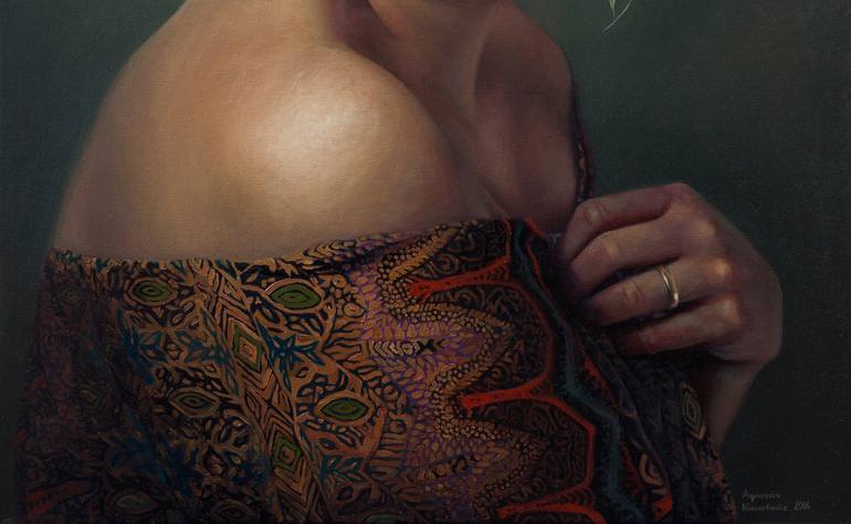 Original Figurative People Painting by Agnieszka Nienartowicz