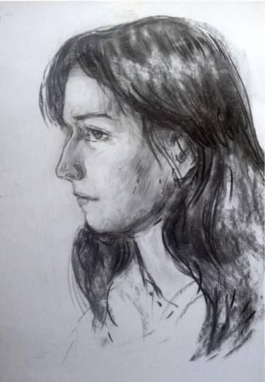 Original Portraiture Portrait Drawings by Veronika Ryzhenko