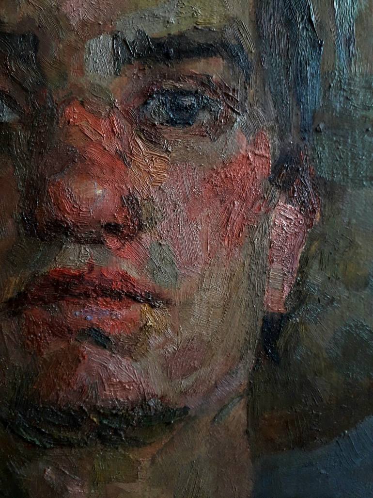 Original Fine Art Portrait Painting by Veronika Ryzhenko