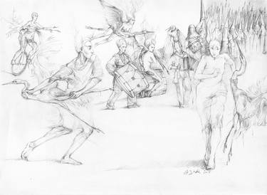 Original Fantasy Drawings by Maria Teresa Crawford Cabral