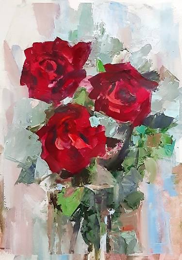 Original Impressionism Floral Painting by Наталья Макоед
