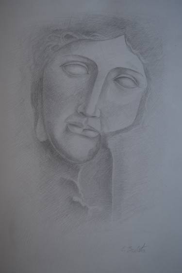 Print of Portrait Drawings by Egidijus Bulota