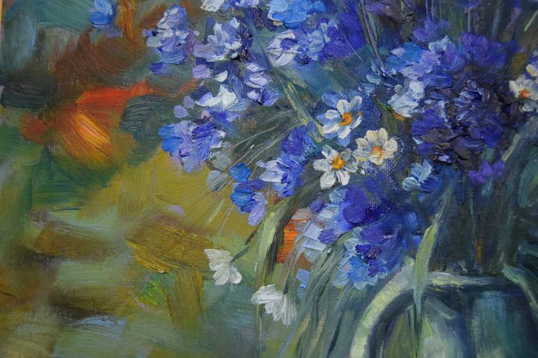 Original Fine Art Floral Painting by Egidijus Bulota