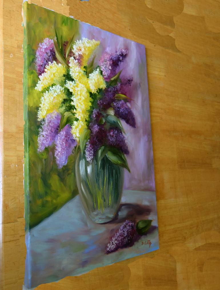 Original Fine Art Floral Painting by Egidijus Bulota