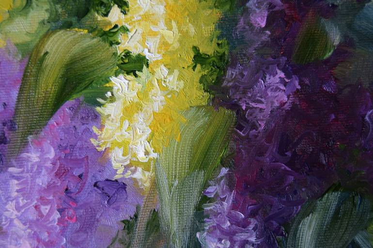 Original Fine Art Floral Painting by Egidijus Bulota