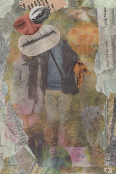 Print of Dada Portrait Collage by Joey Hirsh
