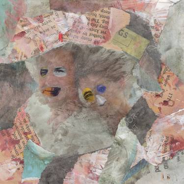 Original Dada People Collage by Joey Hirsh