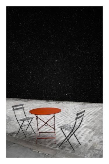 Cafe Table, New York - 16 x 24" - Cassiopeia Series - Limited Edition of 40 thumb