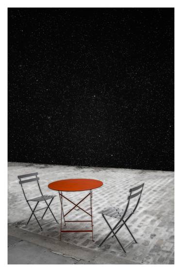 Cafe Table, New York - 24 x 36" - Cassiopeia Series - Limited Edition of 20 thumb
