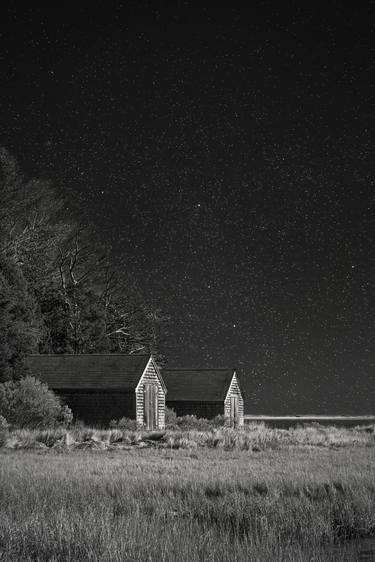 Salt Pond Boat Houses Under the Stars, 24 X 36" - Limited Edition of 20 thumb