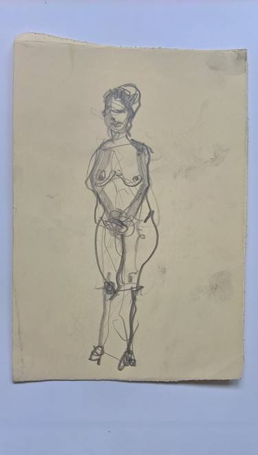 Original Figurative Nude Drawings by Ljubomir Scepanovic