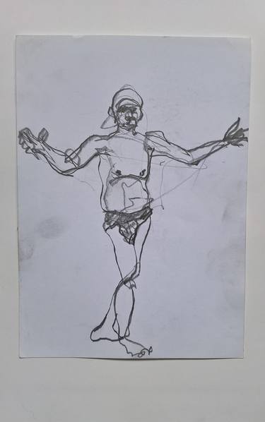 Original Men Drawings by Ljubomir Scepanovic