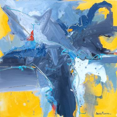 Original Abstract Expressionism Abstract Paintings by Anne Rivers