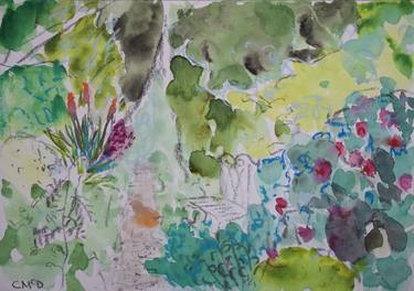 Original Contemporary Garden Paintings by Carol McDermott