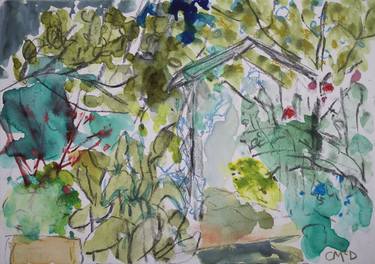 Original Contemporary Garden Paintings by Carol McDermott