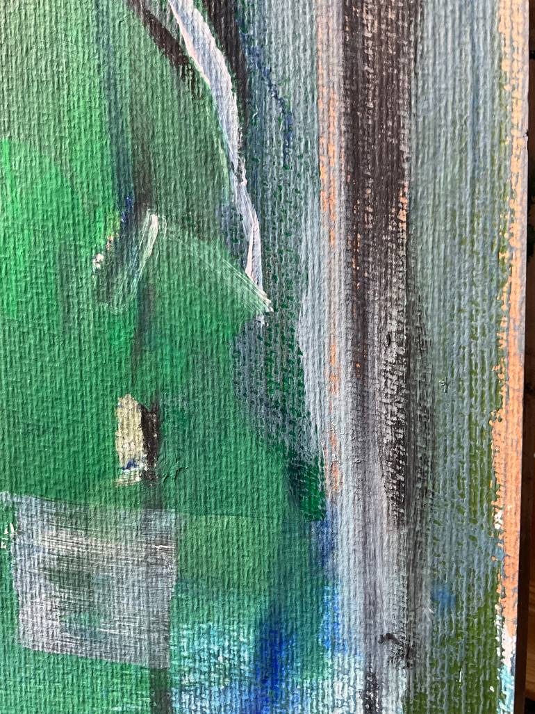 Original Abstract Classical Mythology Mixed Media by Carol Mcdermott