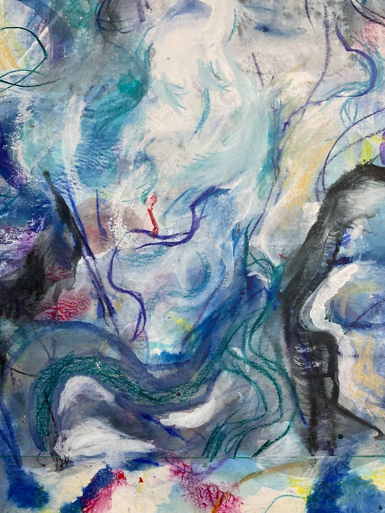 Original Abstract Expressionism Landscape Painting by Carol Mcdermott