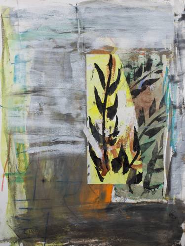 Original Abstract Expressionism Abstract Mixed Media by Carol Mcdermott