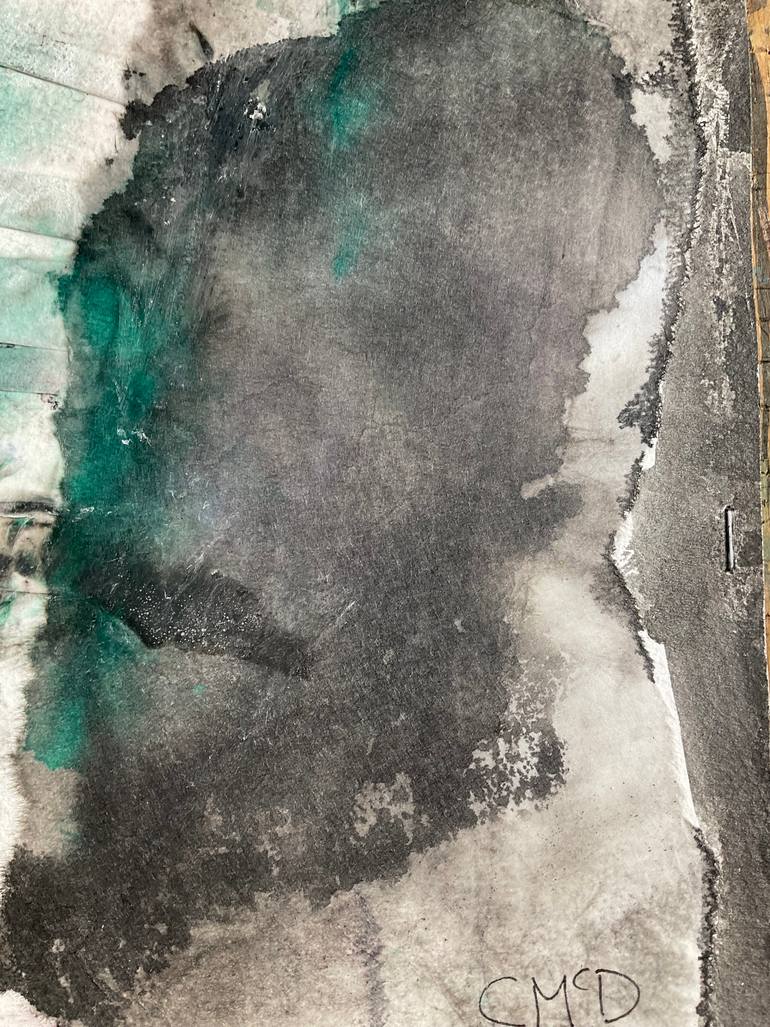 Original Abstract Rural Life Mixed Media by Carol Mcdermott