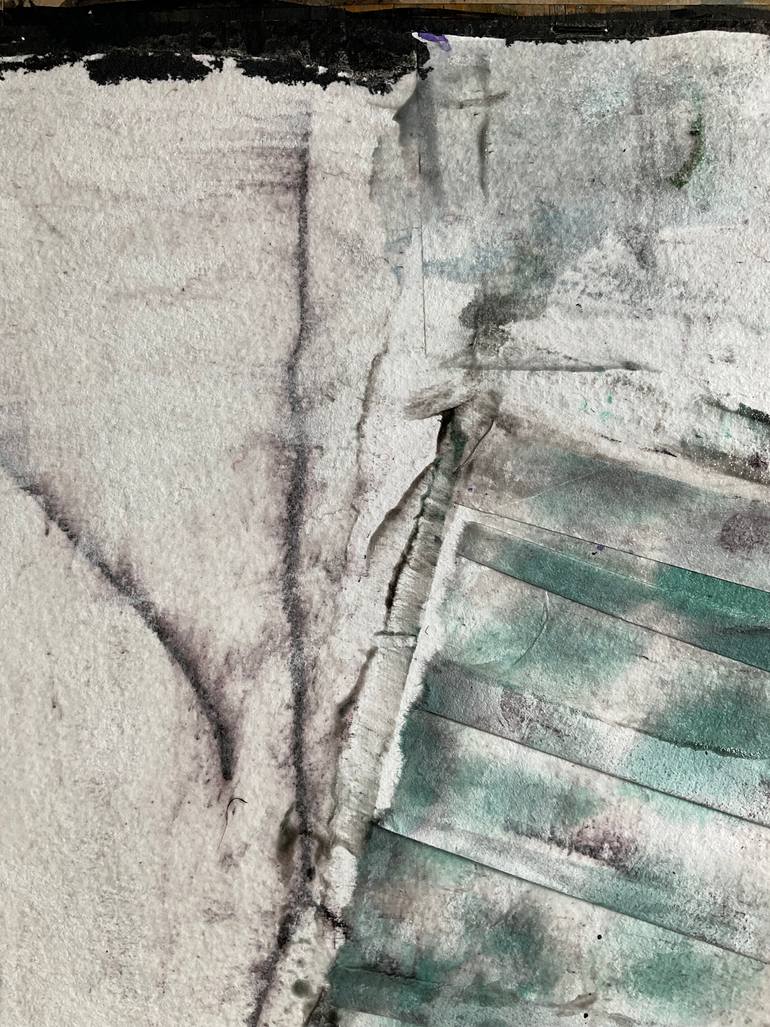 Original Abstract Rural Life Mixed Media by Carol Mcdermott