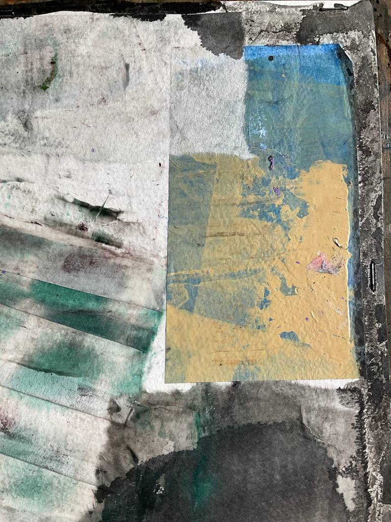 Original Abstract Rural Life Mixed Media by Carol Mcdermott