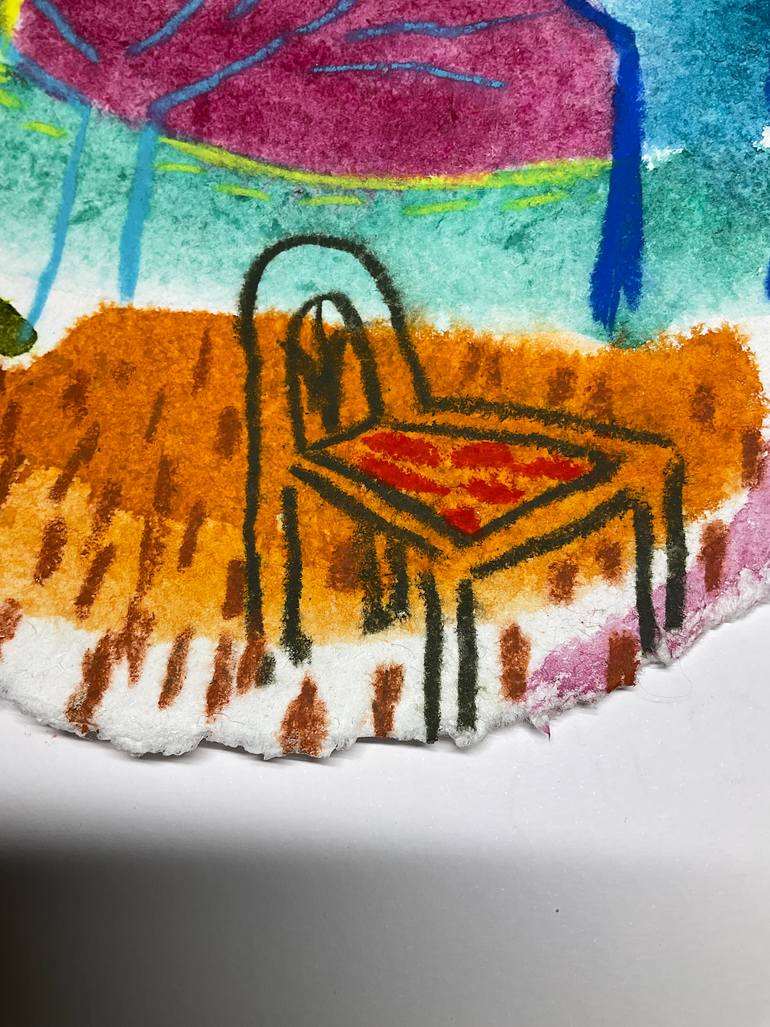 Original Abstract Landscape Mixed Media by Carol Mcdermott