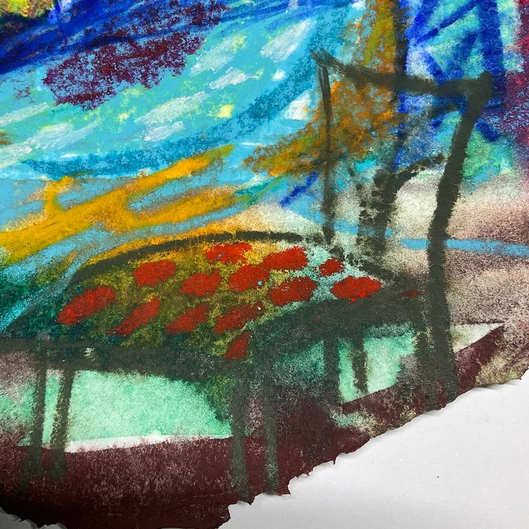 Original Abstract Landscape Mixed Media by Carol Mcdermott