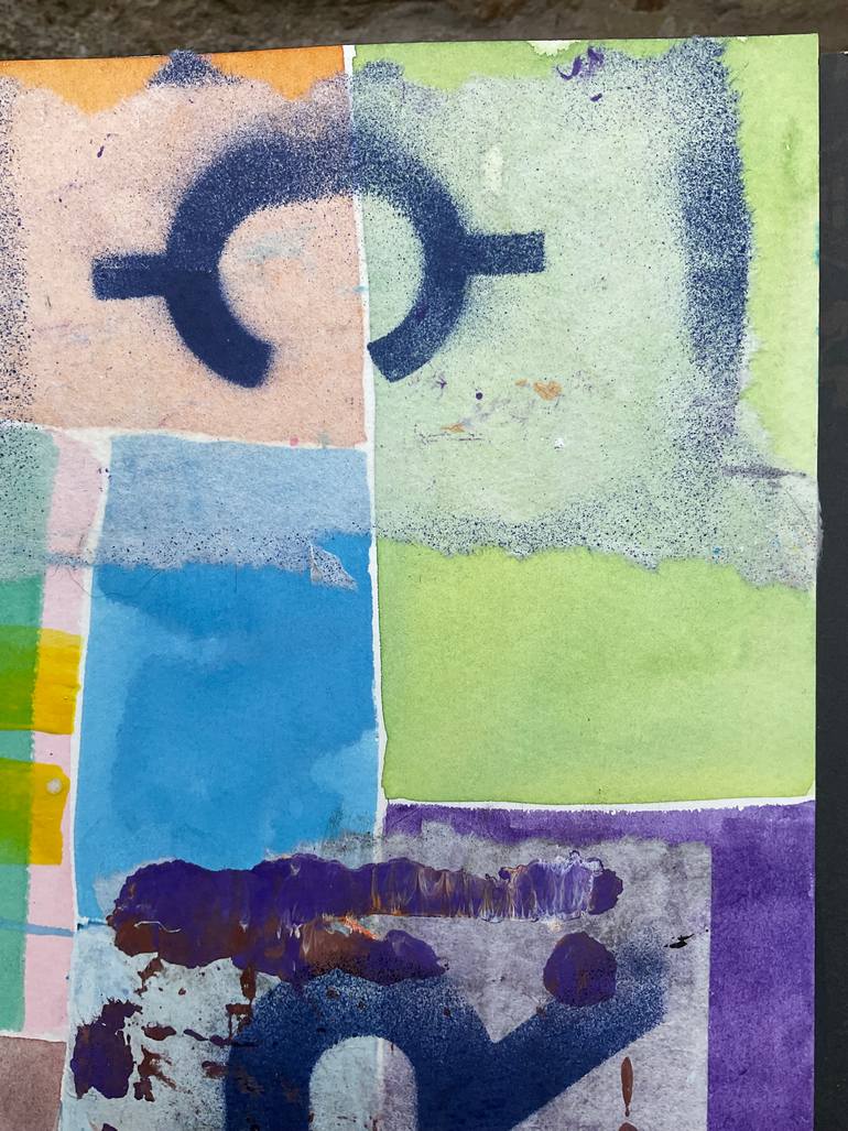 Original Conceptual Abstract Mixed Media by Carol Mcdermott