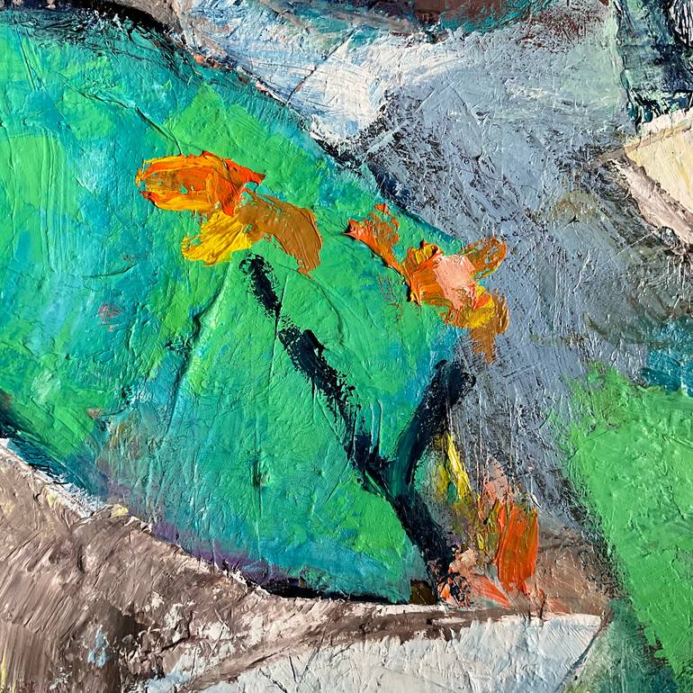 Original Abstract Landscape Painting by Carol Mcdermott