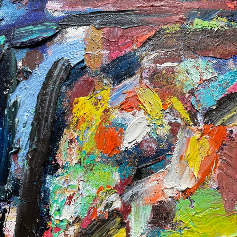 Original Abstract Expressionism Abstract Painting by Carol Mcdermott