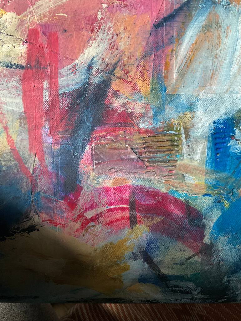 Original Abstract Expressionism Abstract Mixed Media by Carol Mcdermott