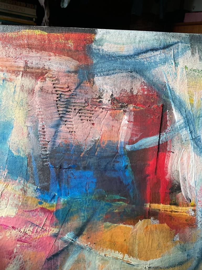 Original Abstract Expressionism Abstract Mixed Media by Carol Mcdermott