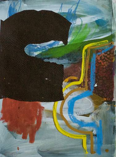 Original Abstract Landscape Collage by Carol McDermott