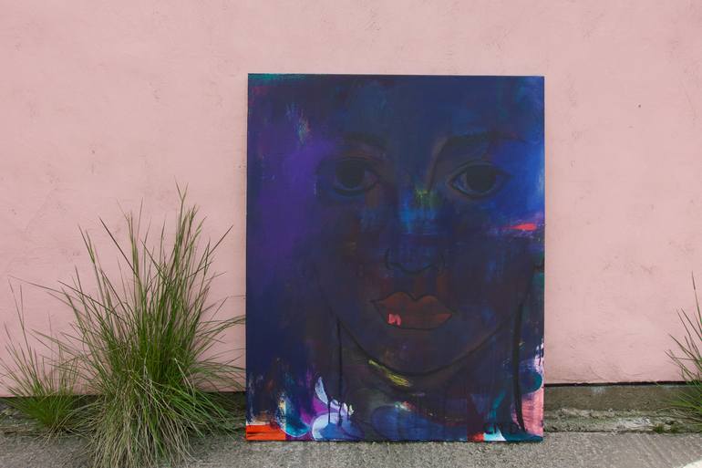 Original Abstract Portrait Painting by Carol McDermott