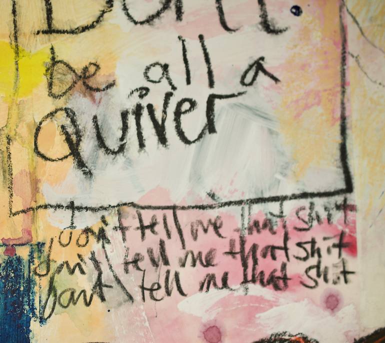 Original Abstract Graffiti Painting by Carol Mcdermott