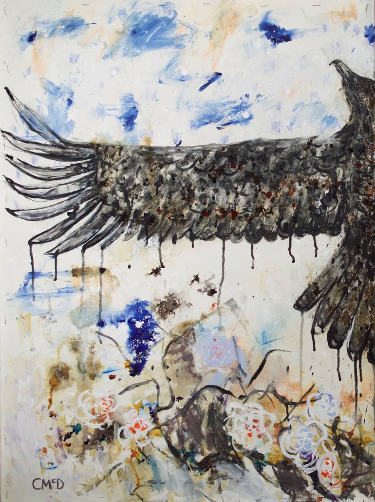 Original Expressionism Nature Painting by Carol Mcdermott