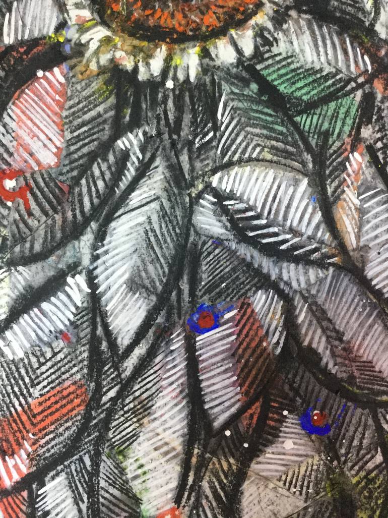 Original Figurative Floral Drawing by Carol Mcdermott